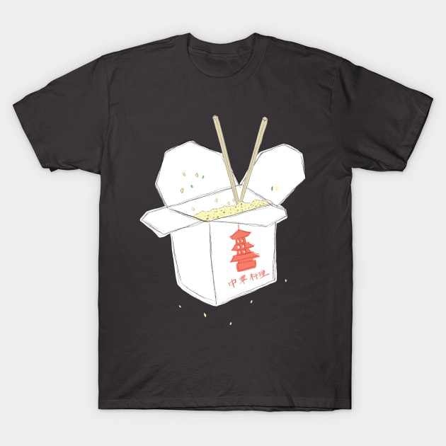 Chinese Take Away Box T-Shirt by Marinaaa010